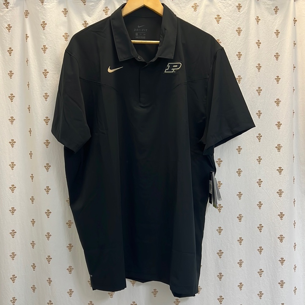 Nike Dri-Fit Purdue Boilermaker polo - official on field apparel NWT UPF 40+